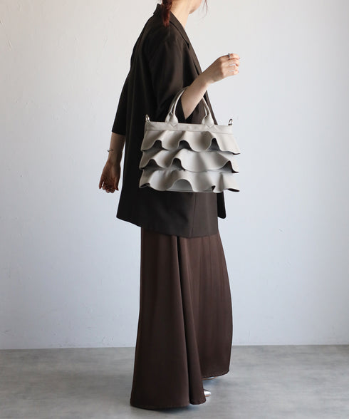 【雑誌掲載・ショップチャンネルOA商品】2WAYフリルハンドバッグ 12-1162